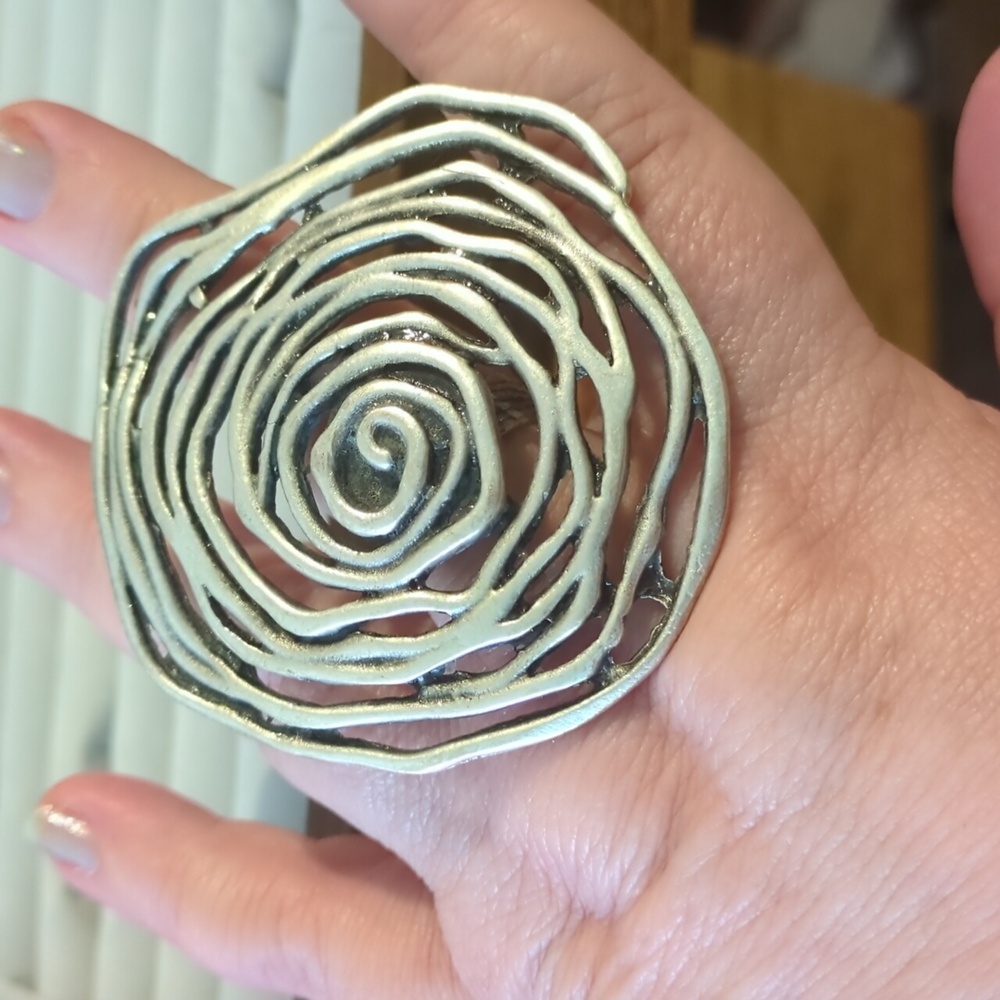 GIANT Adjustable Metal Statement Ring